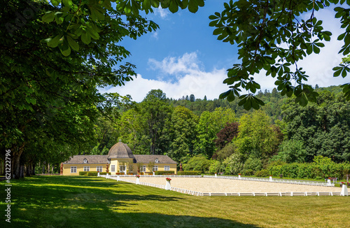 Bad Berleburg, Hochzeitspavillon im Park mit Reitanlage photo