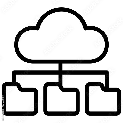 Cloud storage icon