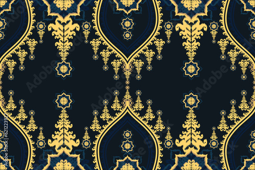 Seamless Asian fabric design used for interior decoration carpet.