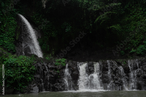 Tropical waterfall in Bali  Indonesia