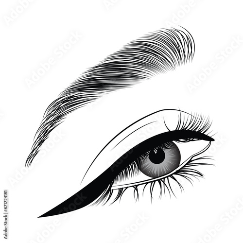 eye of the person on background