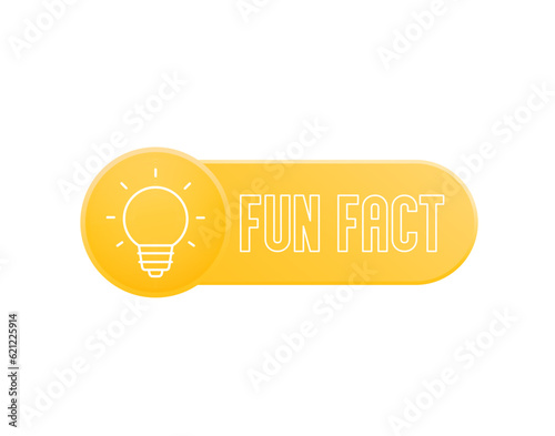 Fun fact vector design with line icon