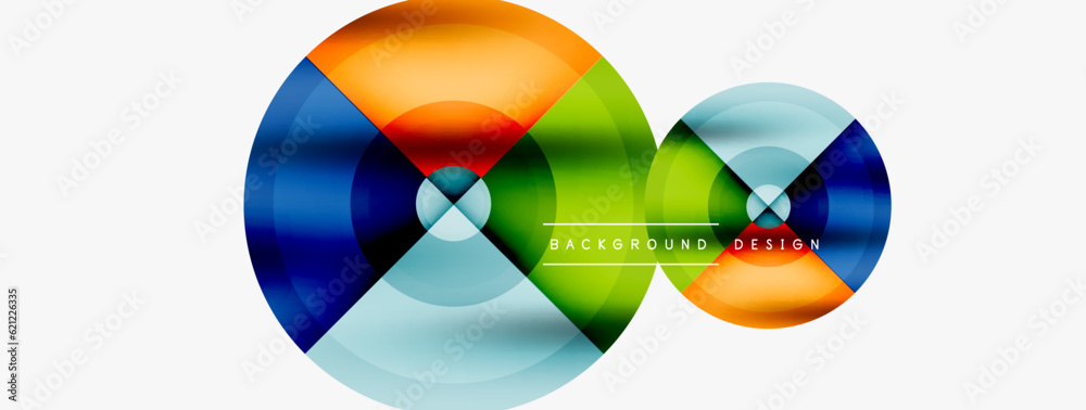 Creative circle geometric abstract background Creative circle geometric abstract background