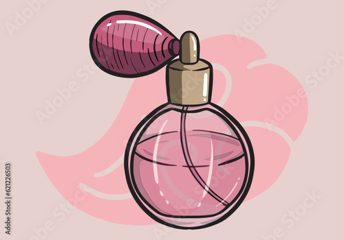 Perfume Bottle, Colorful Glass Vials and Flasks with Sprayer and Pump. Aroma Scents Cosmetics for Men or Women, Luxury Fragrances Isolated Design Elements. Cartoon Vector Illustration