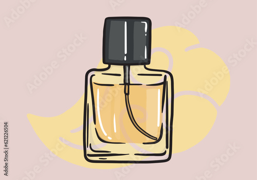 Perfume Bottle, Colorful Glass Vials and Flasks with Sprayer and Pump. Aroma Scents Cosmetics for Men or Women, Luxury Fragrances Isolated Design Elements. Cartoon Vector Illustration