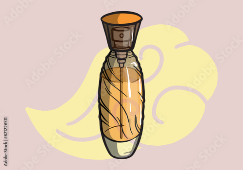 Perfume Bottle, Colorful Glass Vials and Flasks with Sprayer and Pump. Aroma Scents Cosmetics for Men or Women, Luxury Fragrances Isolated Design Elements. Cartoon Vector Illustration