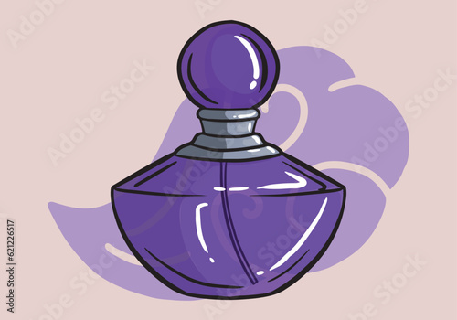 Perfume Bottle, Colorful Glass Vials and Flasks with Sprayer and Pump. Aroma Scents Cosmetics for Men or Women, Luxury Fragrances Isolated Design Elements. Cartoon Vector Illustration