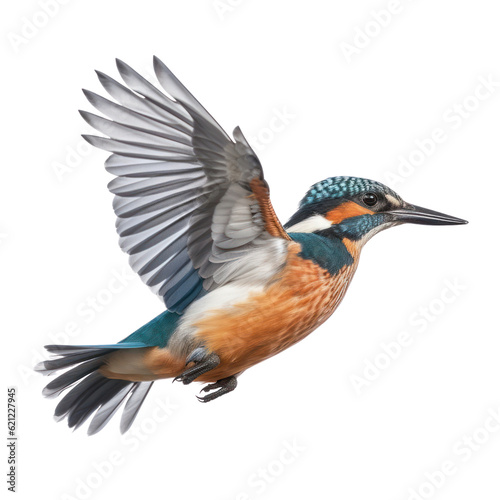 winged bird isolated on transparent background cutout © Papugrat