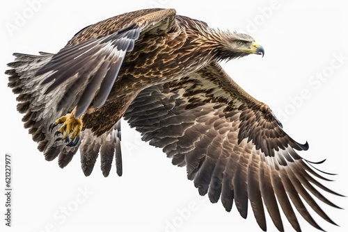 majestic eagle soaring through the sky. Generative AI