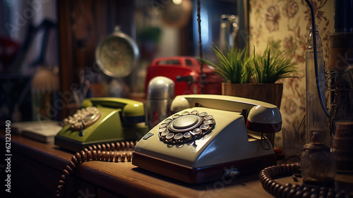 Exploring the Nostalgia of Vintage Telephones. Generative Ai