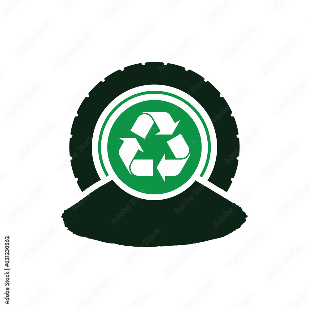 Tire recycling lTire recycling logo Illustration vector graphic of tire ...