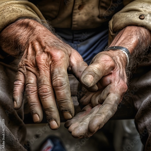 Hands of a worker