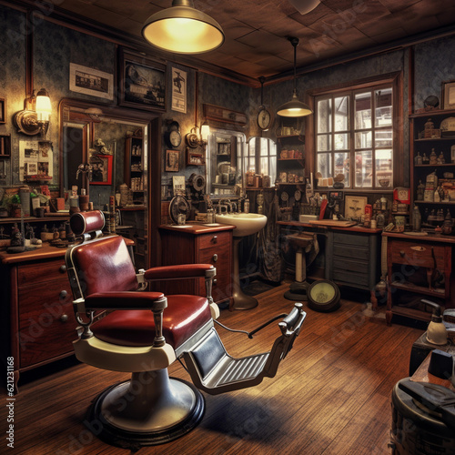 Interior of a Barbershop