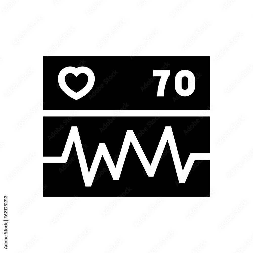 cardiogram glyph icon cardiogram glyph icon