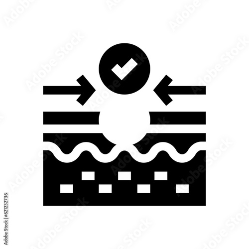 elasticity glyph icon