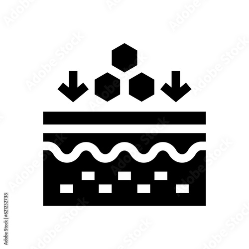 skin regeneration glyph icon