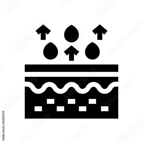 sweat glyph icon