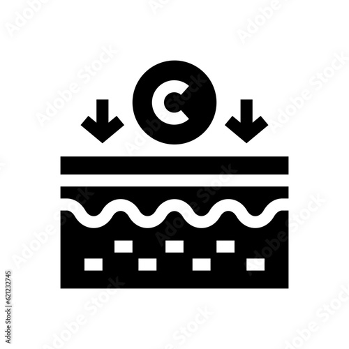 collagen glyph icon