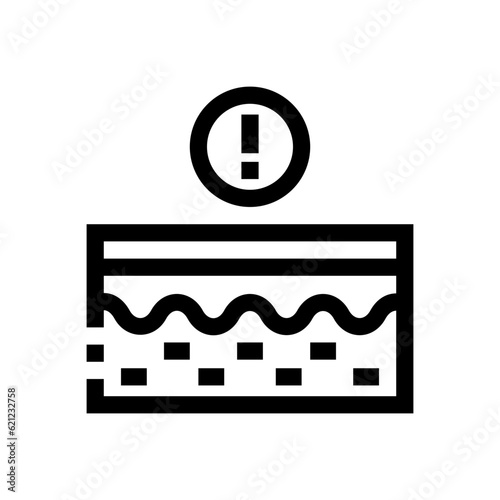 warning outline icon