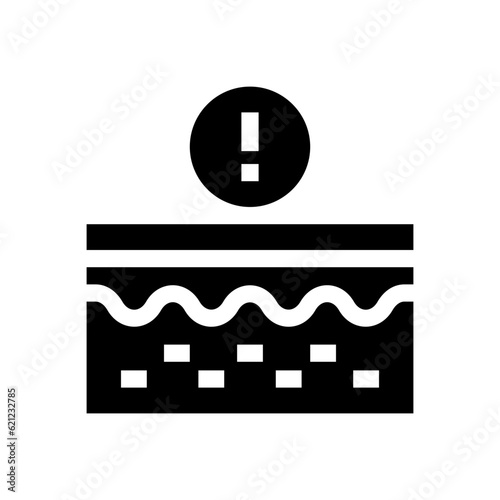 warning glyph icon