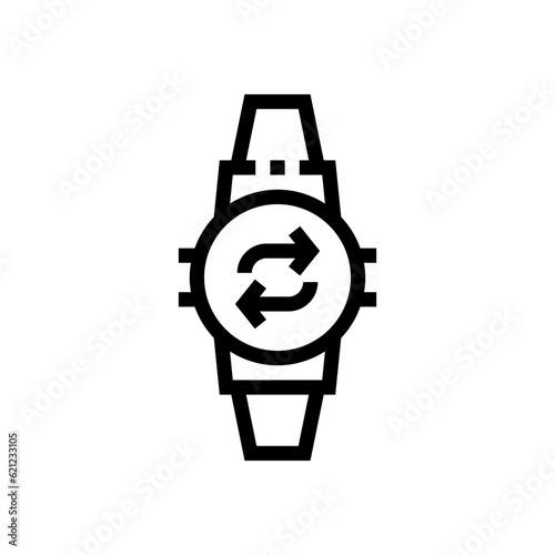 wristwatch outline icon