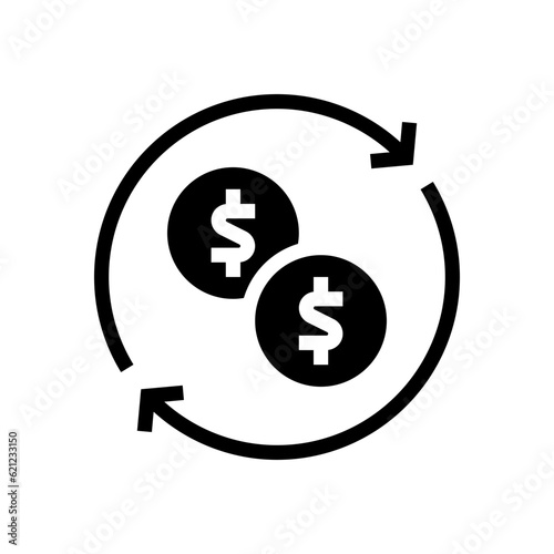 circular economy glyph icon photo