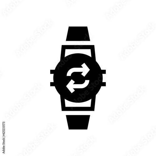 wristwatch glyph icon