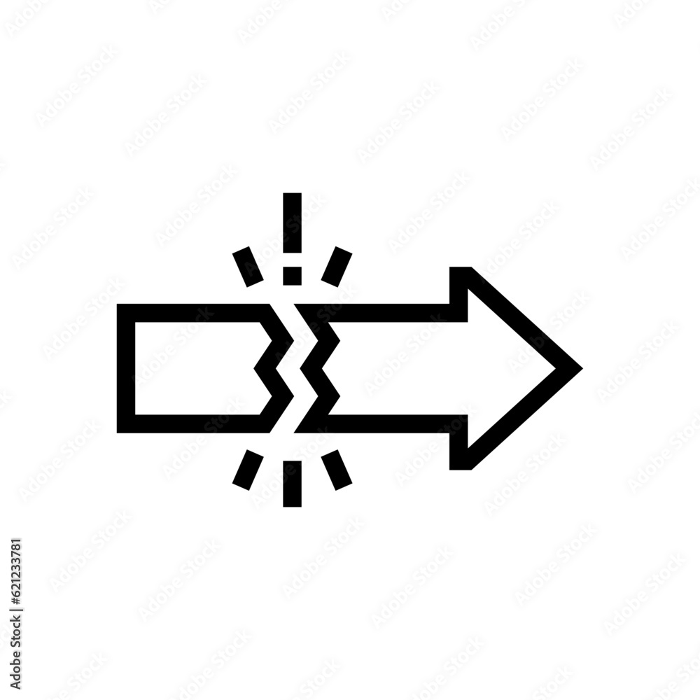 disruption outline icon disruption outline icon