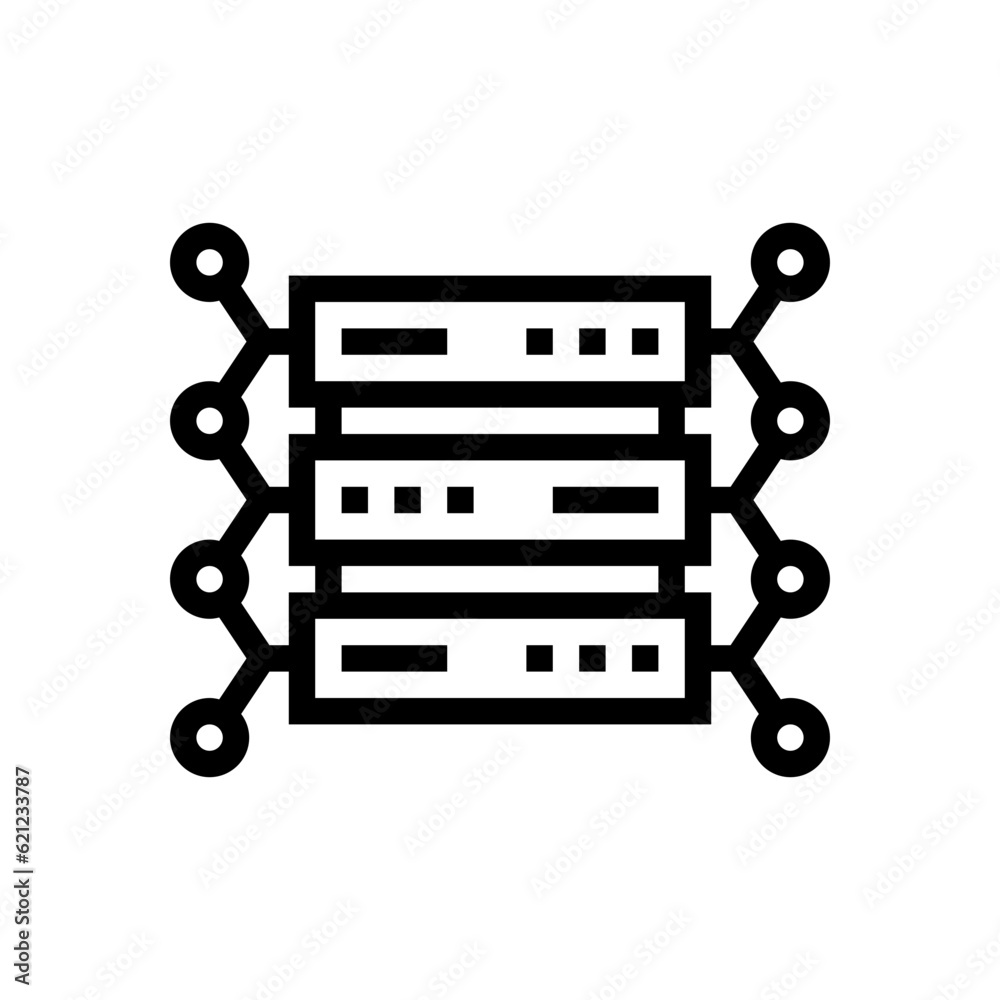big data outline icon big data outline icon