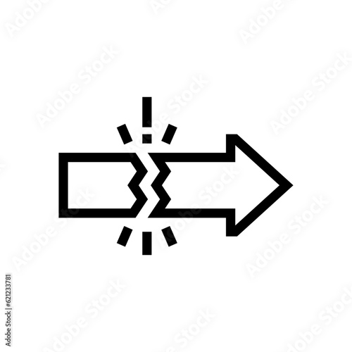 disruption outline icon