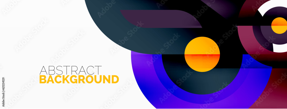 Rings and circles geometric abstract background for wallpaper, banner, backdrop Rings and circles geometric abstract background for wallpaper, banner, backdrop