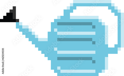 Watering can Pixel Art Vector image