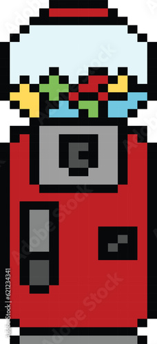Gumball Machine Pixel Art Vector image