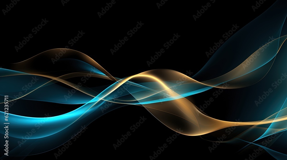 Abstract Light Wavy Background. Generative AI. Abstract Light Wavy Background. Generative AI.