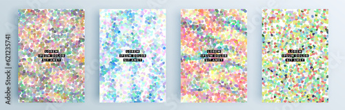 Modern abstract covers set, minimal covers design. Colorful geometric background, vector illustration.