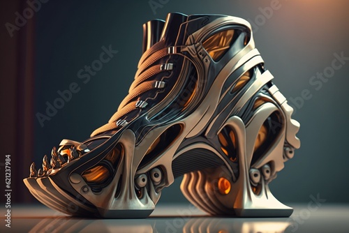 futuristic shoes, Generative AI