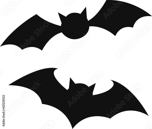 Canvas Print halloween bat and bats