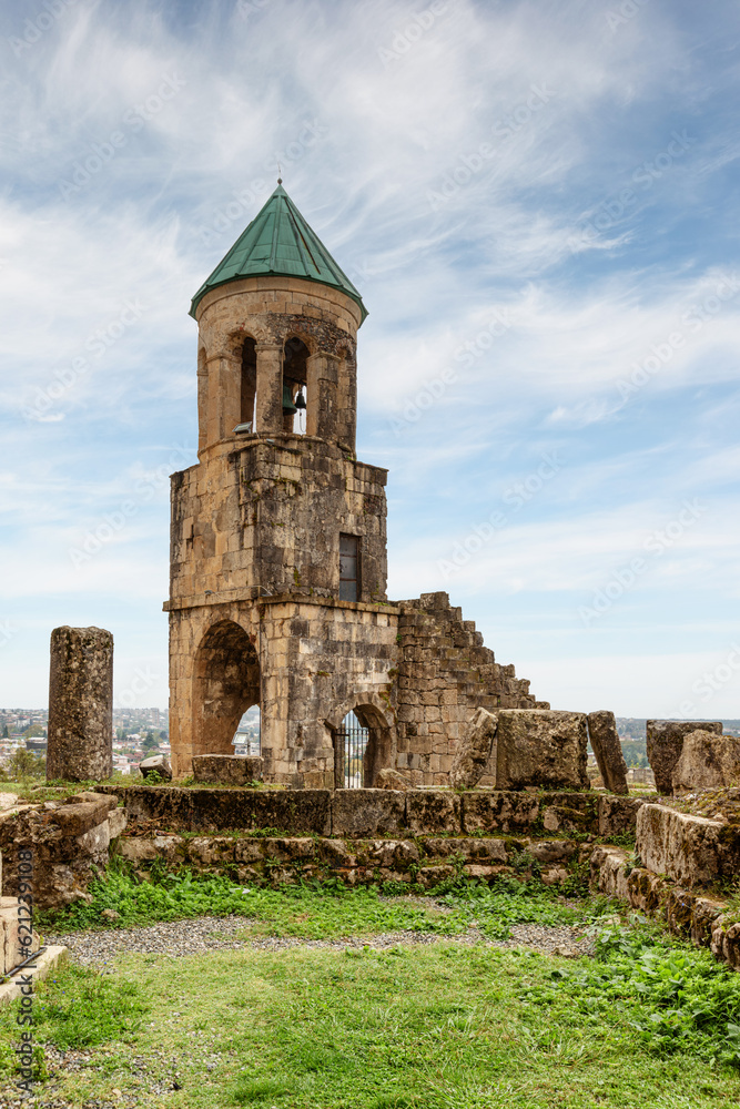 Bell tower of the Bagrati Cathedral in Kutaisi, Georgia