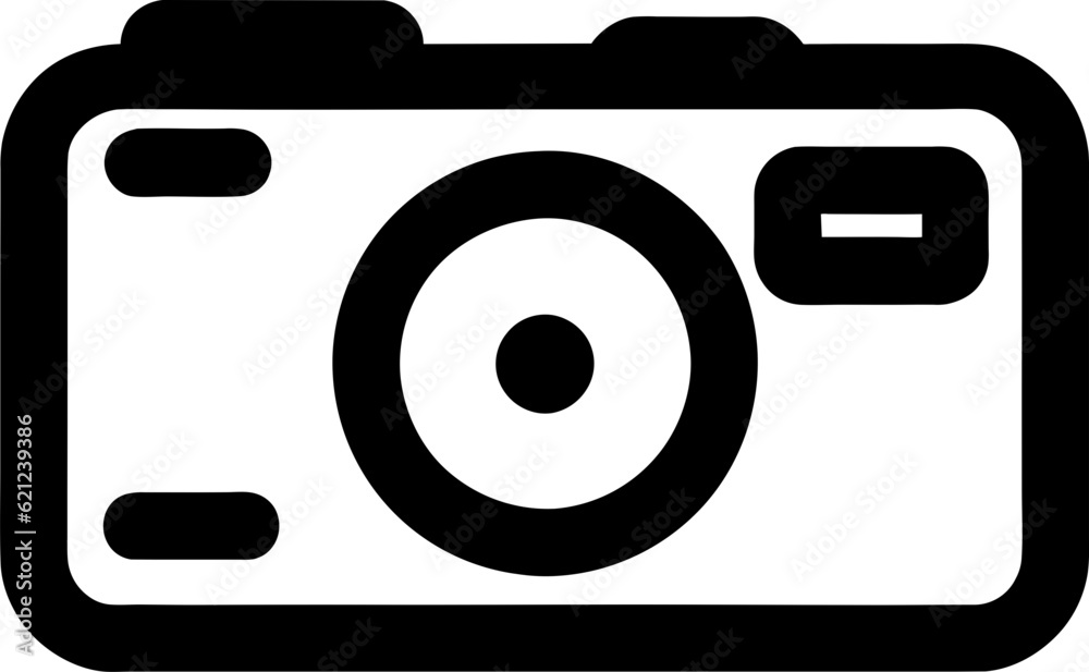 Camera outline icon. Photo camera in flat style. elements, sign, linear style pictogram symbol, logo Camera outline icon. Photo camera in flat style. elements, sign, linear style pictogram symbol, logo