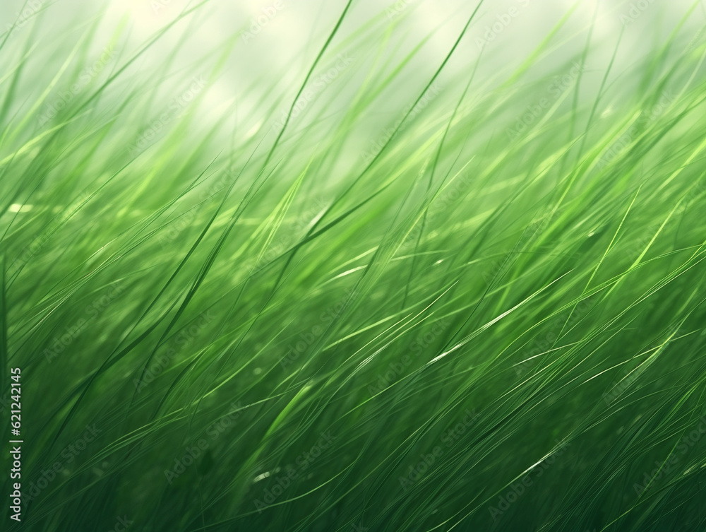 bright green textured grass background with water drops bright green textured grass background with water drops