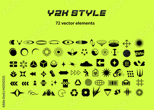 Y2K (72 VECTOR ELEMENTS) for your design projects