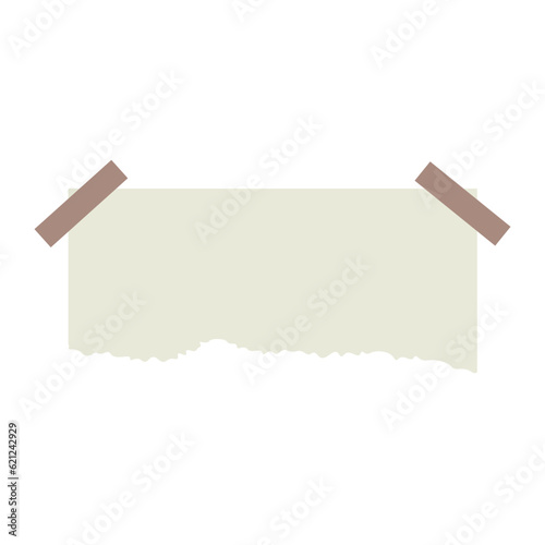Torn Paper With Ribbons Collection For Templates Design Elements
