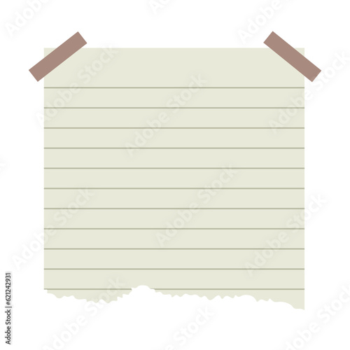 Torn Paper With Ribbons Collection For Templates Design Elements
