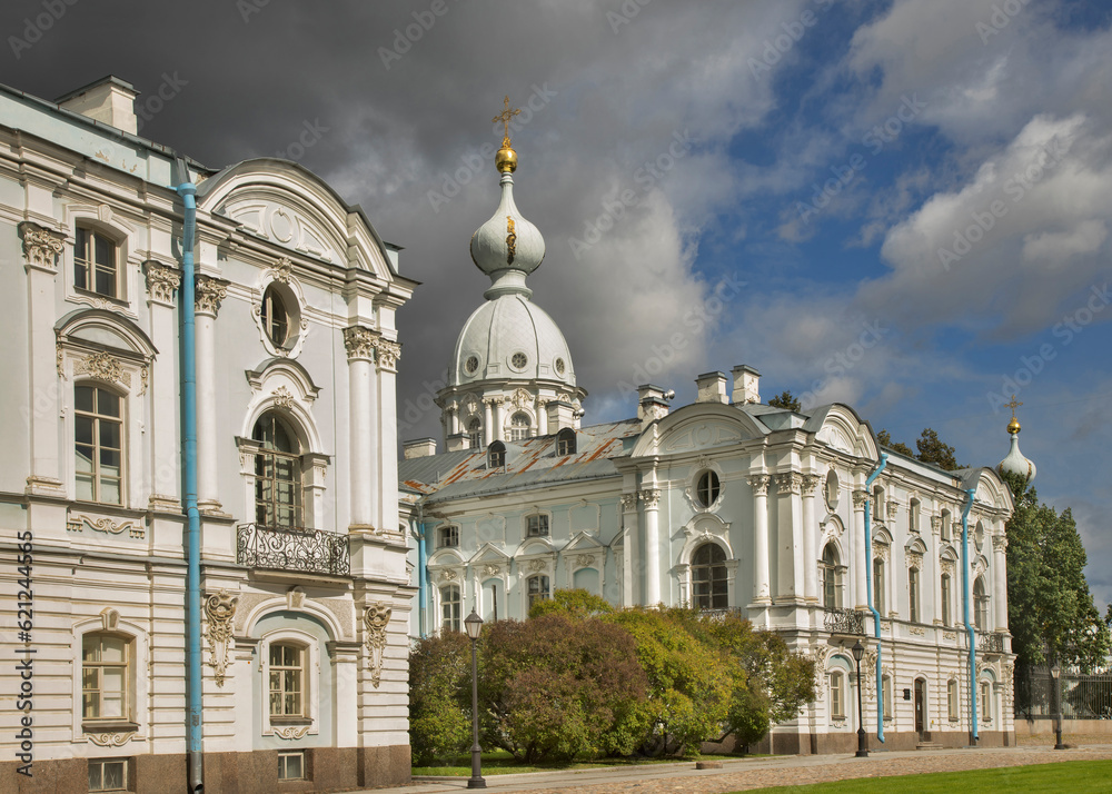 Smolny cathedral - Resurrection of Christ church in Saint Petersburg. Russia