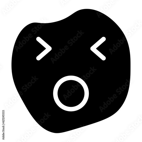 funny emoji glyph 