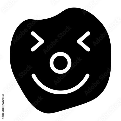 funny emoji glyph 