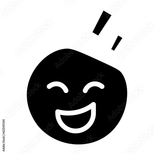 funny emoji glyph 