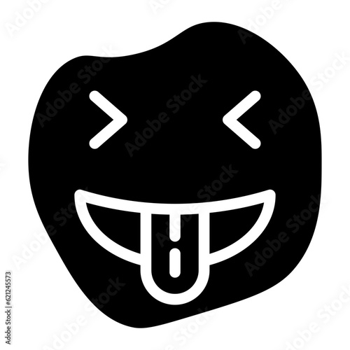funny emoji glyph 