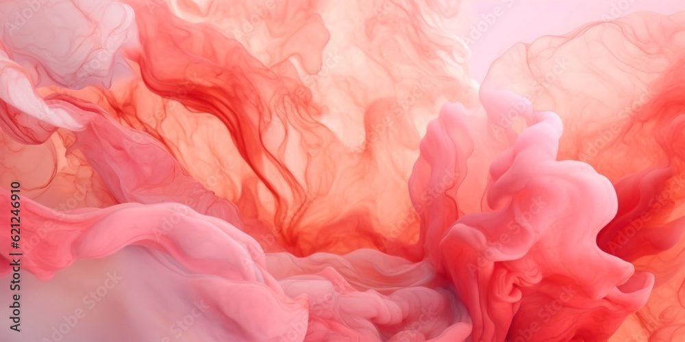 Red fluid watercolor abstract background. AI Generated Red fluid watercolor abstract background. AI Generated