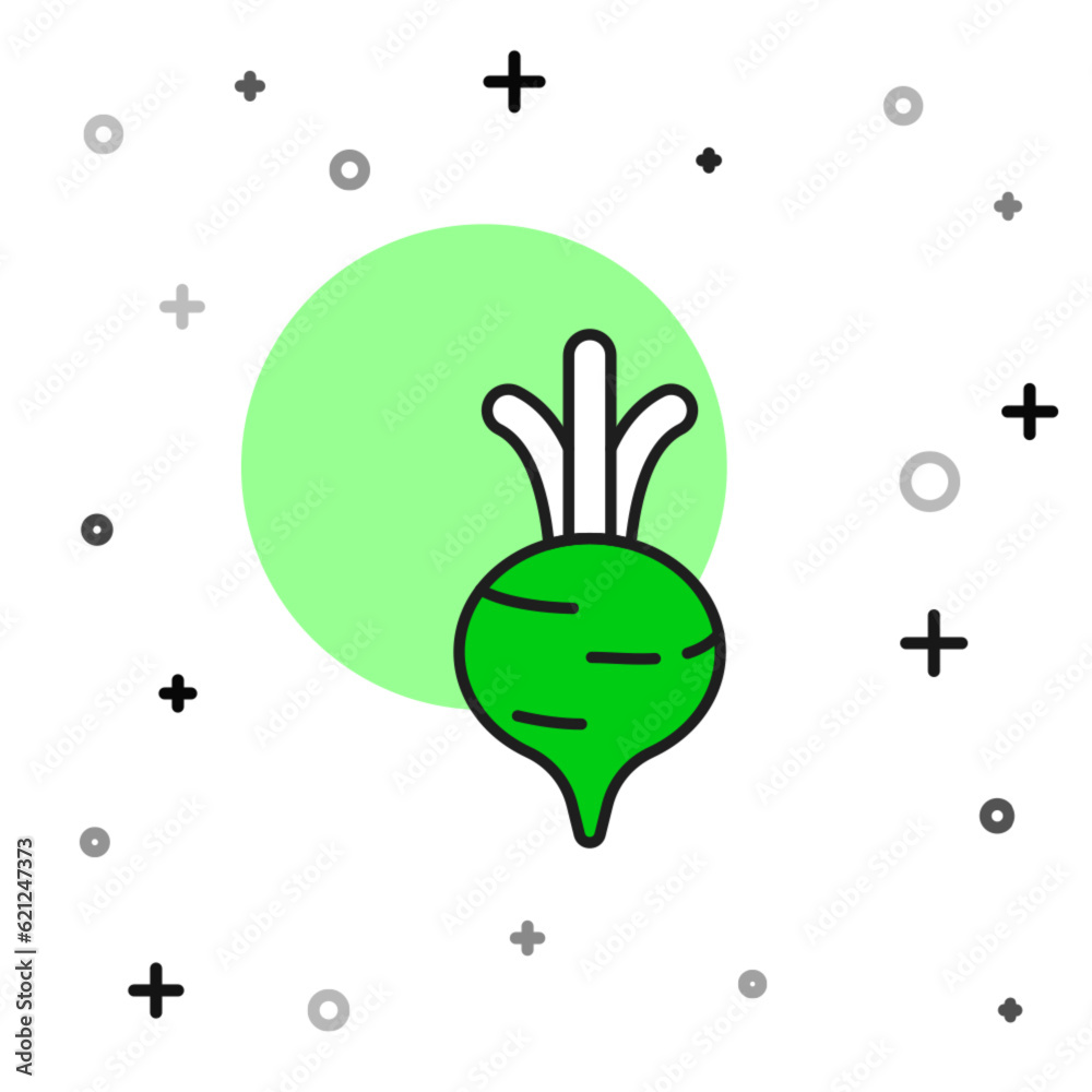 Filled outline Fresh beet with leaf icon isolated on white background. Natural Root. Vegetable Ingredient for food. Vector Filled outline Fresh beet with leaf icon isolated on white background. Natural Root. Vegetable Ingredient for food. Vector